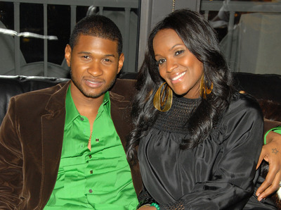 Usher and his wife Tameka in September 2007, after their summer wedding